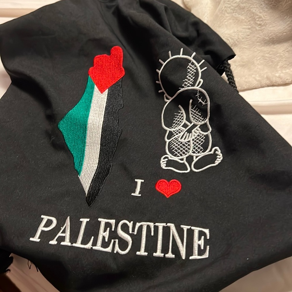 Palestinian flag drawstring backpack - Picture 2 of 4